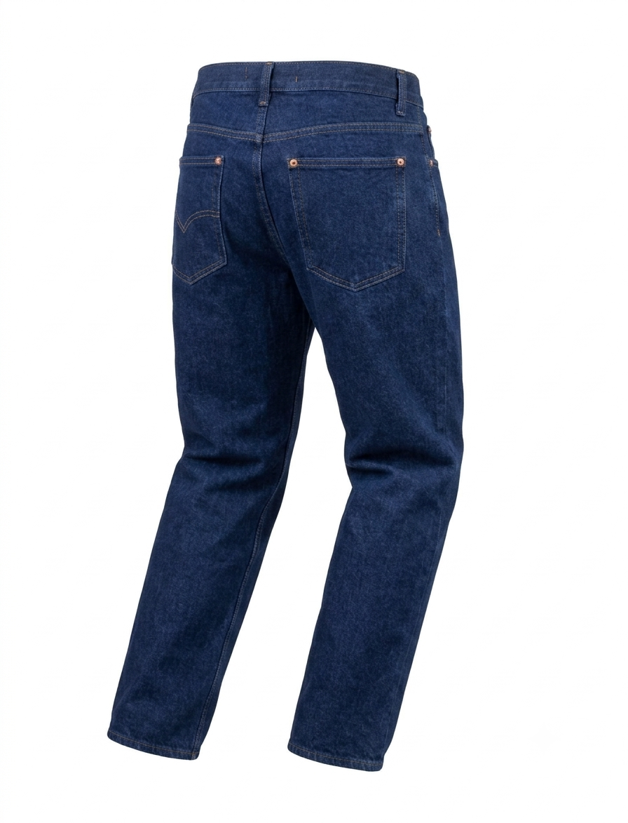 Jean índigo hombre 100% algodón, vista posterior