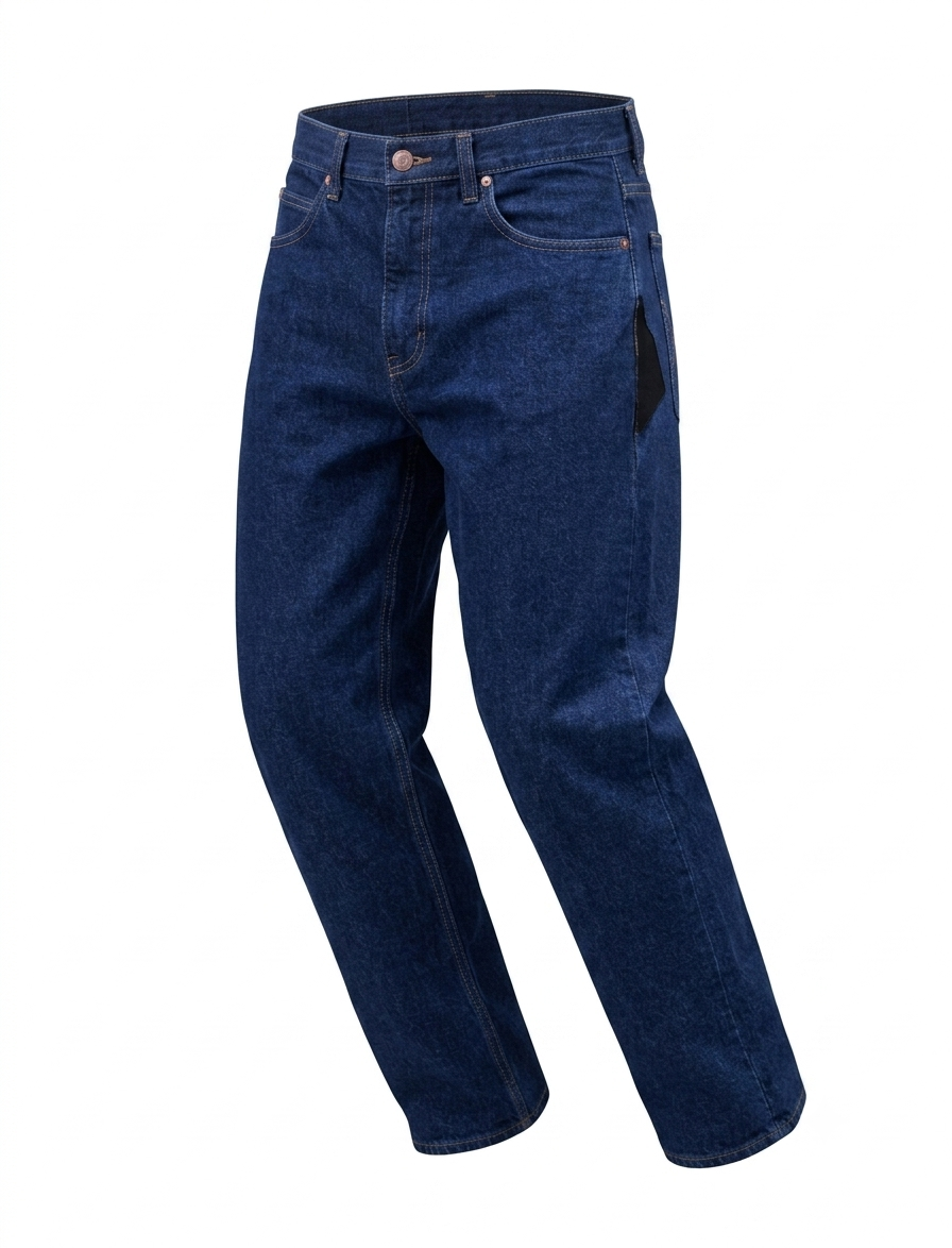 Jean índigo hombre 100% algodón, vista frontal